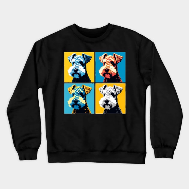 Kerry Blue Terrier Pop Art - Dog Lovers Crewneck Sweatshirt by PawPopArt